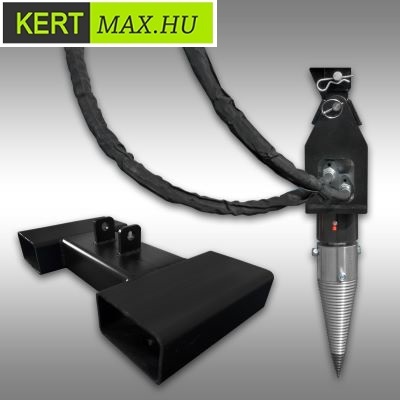 wood splitter holzspalter fahasító rönkhasító tűzifahasító hasít repeszt vág kúp csavar teker tüske hasítókúp  agro eladó olcsó csináló kerti kertész mezőgazdasági favágó farmer hidraulikus billentés rakodó vásárlás  gazda darabol aprit motoros elektromos villamos villany szállító billent rakod