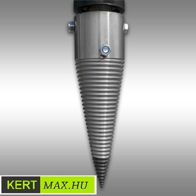 wood splitter holzspalter fahasító rönkhasító tűzifahasító hasít repeszt vág kúp csavar teker tüske hasítókúp  agro eladó olcsó csináló kerti kertész mezőgazdasági favágó farmer hidraulikus billentés rakodó vásárlás  gazda darabol aprit motoros elektromos villamos villany szállító billent rakod